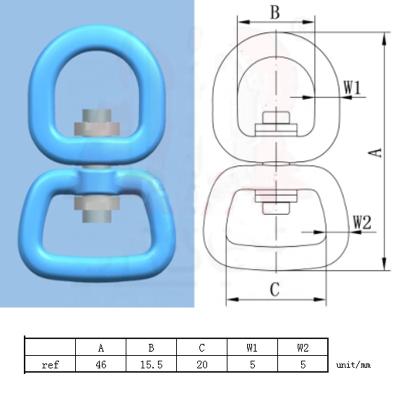 China Factory Wholesale Upgrade Aluminum Carabiner Mounting Tool 4KN 8 Shape Universal Multi Ring Carabiner CG-CC004 for sale