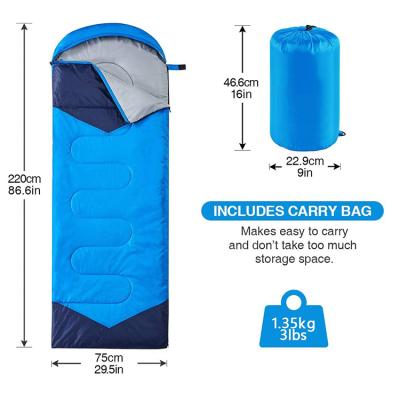 China Factory Sale Envelope Type 3 Season Backpacking Sleeping Bag for sale