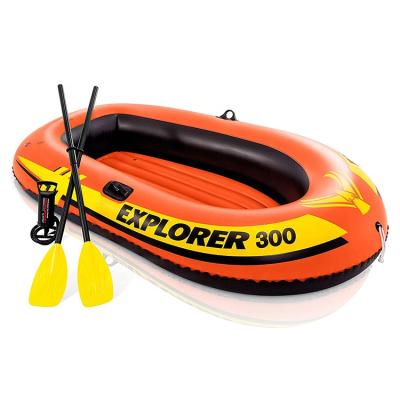 China PVC Explore Compact Inflatable Raft 300 Three Person Boat for sale