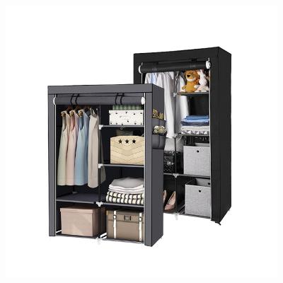 China (Size)Adjustable Multifunctional Foldable Storage Rack Cabinets Wardrobe For Clothes Cabinet Wardrobe for sale