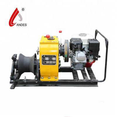 China Construction Andes HONDA or YAMAHA high speed winch, forest winch, gas powered winch for sale