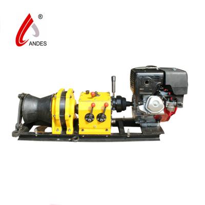 China Electric power construction pull line multi-function line construction lifting winch (gasoline engine) 5 ton axle driven collection for sale