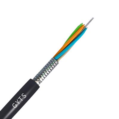 China Aerial / Outdoor Fiber Optic Cable Duct GYTS 2-288 Cores Aerial And Duct Fiber Optic Cable for sale