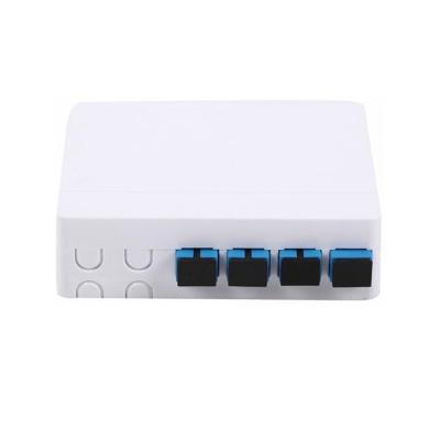 China FTTH FTTB FTTX Network FTTH 4 Core Fiber Optic Faceplate , Terminal Box FTTH BOX for sale