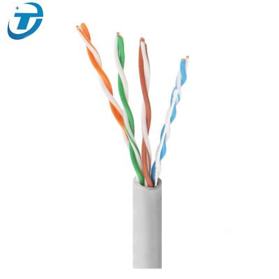 China Telecommunication SFTP Cat 5 Network Cable 4Pair 23awg Lan Cable Copper CCA 305m Utp Cat6 for sale