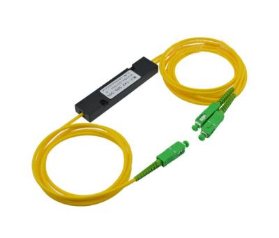 China 1x2 Fiber Optic ABS Box PLC ABS Steel Box or Tube EPON, GPON, FTTx, ABS Box Splitter for sale