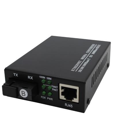 China FTTH FTTB FTTX Network Fiber Optic rj45 Media Converter SC APC Dual Fiber Media Converter for sale