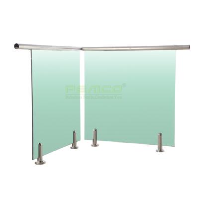 China Modern Glass Railing SS Glass Deck Spit Pool Stainless Steel Glass Fence Railing In Stock! ! for sale