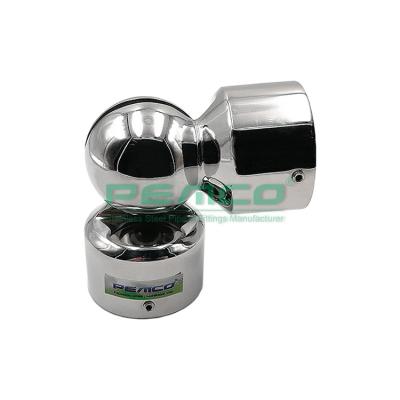 China Railing/fence/balustrade/stair/balcony made in china stainless steel adjustable balustrade elbow connector casting stainless tube common for balustrade terrace for sale