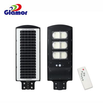 China New design factory direct sales garden 120w integrated all in one led solar street light led yard light for sale