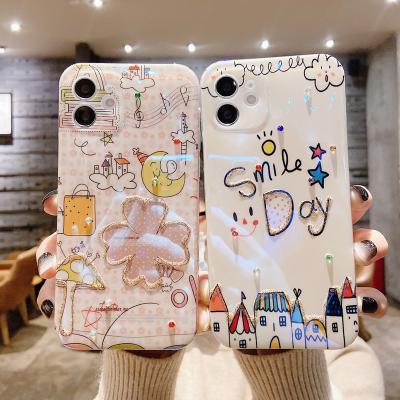 China LeYi New Luxury Cute Pattern Shockproof Cartoon Back Cover Girly Case Glitter Bling Phone Case For iPhone 11 Pro Max for sale