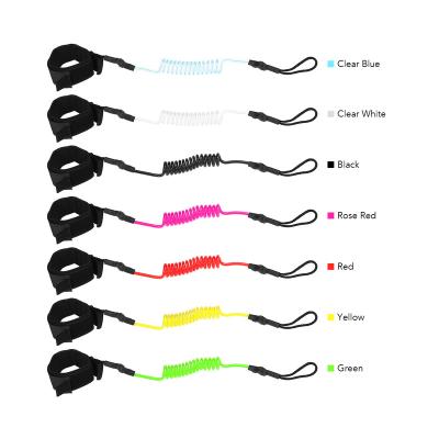 China Wave Surfing Leash Custom Made Eco - Friendly Surf TPU Surfboard Leash Surf Leash Strong Surfing for sale