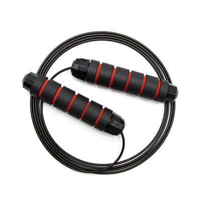 China Durable Heavy Steel Wire Jump Rope Jump Rope Fitness Exercise Training Speed ​​Adjustable Weighted Jump Rope for sale