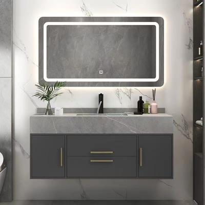 China Modern New 40 inch floating wall sink, hanging drawer, washbasin, furniture, bathroom, makeup cabinet for sale