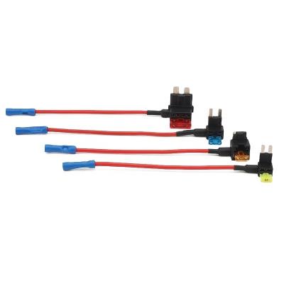 China High Quality Auto Fuse Holder Mini MAX Black Color Wire Blade Fuse Tap Customized Pvc Brass Rohs Boat Fuse Holder Manufacturer for sale