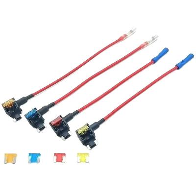 China Hot Selling High Quality 2022 Automobile Fuse Tap ATO Mini Micro Micro 2 ATC Fused A.W.G. 150MM Circuit 16 Mini Fuse Tap for sale