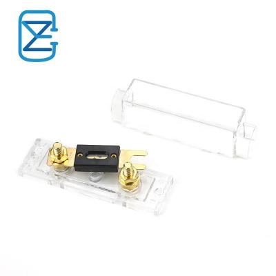 China Auto Sale High Quality Anl Well Fuse PCB Fuse Holder Blade PCB Panel Mount Automotive Gold Plated Auto ANL Fuse Holder for sale