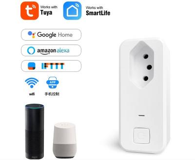 China Google Assitance Ordered Tomada Inteligente Wifi Smart Home Automacao Residencial Google Alexa Celular App for sale