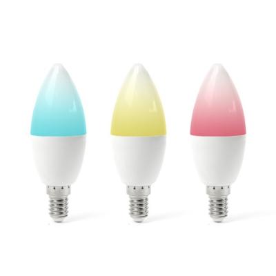 China Bestselling Amazon Alexa Google Home IFTTT Led Lamp Light RGB Color Work Controller TDC with Alexa Google Assistant Wifi Smart Bulb E14 for sale