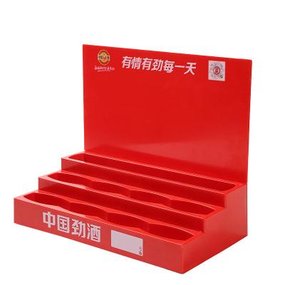 China As bebidas Tabletop acrílicas econômicas indicam o caso 340*280*100MM do suporte à venda