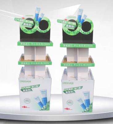 China Glossy Custom Cardboard Shelf Display Stands OEM ODM for sale