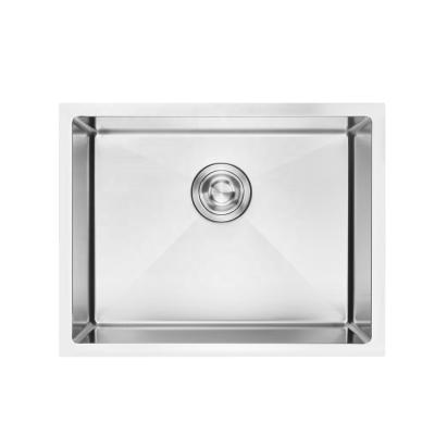 China Without Faucet 23 Inch Undermount 16 Gauge Radius Kitchen Sink Stainless Steel Single Bowl Zero for sale