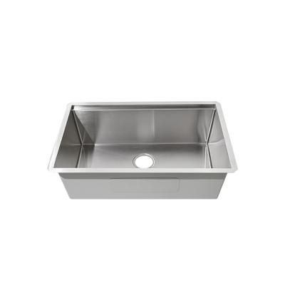 China Without Faucet Best Selling High Quality Stainless Steel Single Bowl Handmade Kitchen Sink Undermount for sale