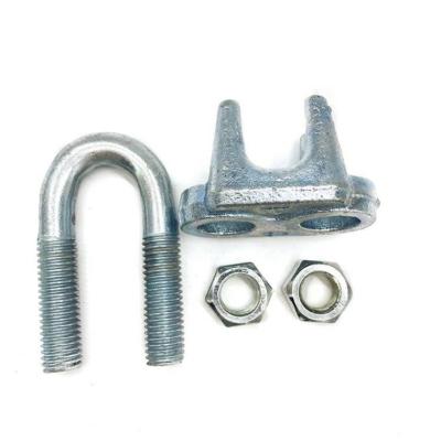 China MALLEABLE IRON Hardware Casting Body A Type Malleable Wire Rope Clip For Attachment for sale