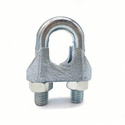 China Malleable Iron Rigging Hardware Factory Sale DIN741 Electric Galvanized Wire Rope Clip Clamp for sale