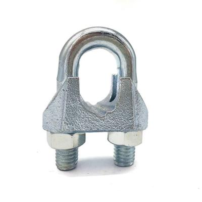 China Malleable Iron Rgging Hardware Electric Galvanized Wire Rope Clip DIN741 for sale