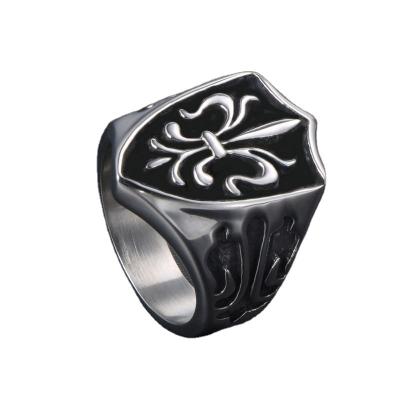 China Hiphop Silver Plated Stainless Steel Ring Finger Ring Jewelry For Men for sale