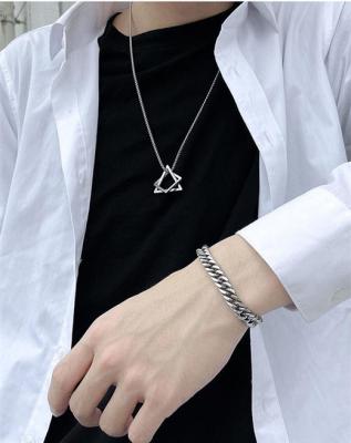 China Squid Fashionable Wholesale Game Factory Simple Square Triangle Necklace Costume Jewelry For Women Men SL-N024 for sale