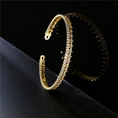 China SL-AG014 FASHIONABLE Jewelry Colorful Design Zircon Star Bangle Bracelet Buckle Cuff Bracelet For Women Gift for sale