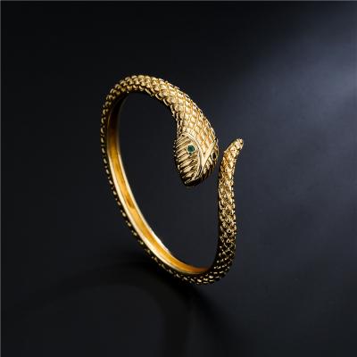 China SL-AG020 Personality Gold Plated Snake Bangle Fashion Snake Cuff Hot Selling Bracelet for sale