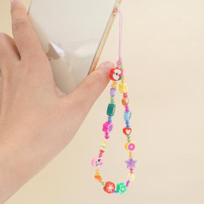 China New Handmade Lanyard Colorful Cute Christmas Mobile Phone Strap Rope For Hanging Cell Phone Case SL-PS004 for sale