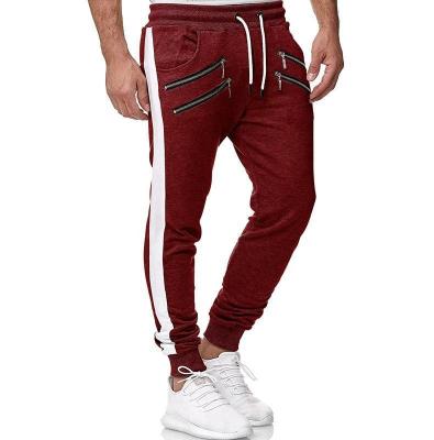 China Anti-Wrinkle Autumn Winter Pants Custom Casual Jogging Slim Fit Hip Hop Sweatpants Zippers Pocket For Men Pants for sale