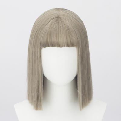 China Soft And Beautiful Bob Short Fiber Wig Synthetic Hair Women Hair Wig High Temperature Fiber Synthetic for sale