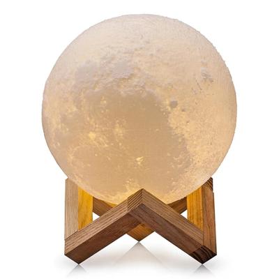 China Kids Room Modern Colorful 3d Moon Shaped Floating Baby Night Light Moon Lamp for sale