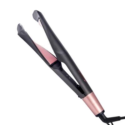 China Professional Long Ceramic Hair Straightener Flat Iron Hotel Household PTC Curling Iron Lazy Rechargeable Curling Iron for sale