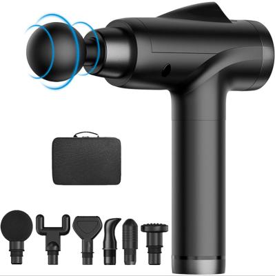 China 2021 Adjustable New Arrival Body Massage Gun With Case Fitness Muscle Massage Gun 6 Heads for sale