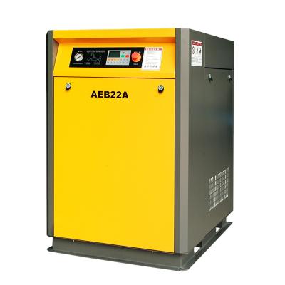 China AEDL22A-0.4 low pressure factory lubricated screw type air compressor belt driven air compressor for sale