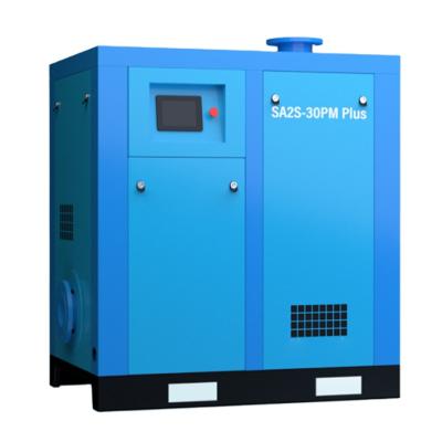 China SA50-30PM Food and Beverage Industry Low Pressure 30Kw Industrial Energy Saving Brake Oil Free Vacuum Pump for Packing Machine for sale