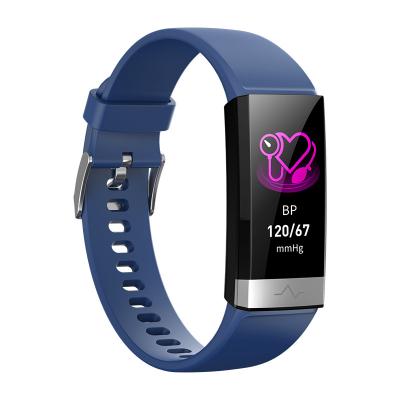 China V19 Touch Screen ECG PPG Smart Watch with Smart Blood Pressure and Heart Rate OEM Watch Strap CE ROHS for sale