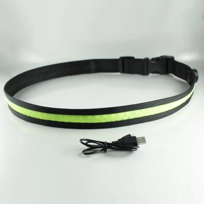 China Factory Custom USB Adult Led Running Waist Belt For Sport 	Light Up Items for sale