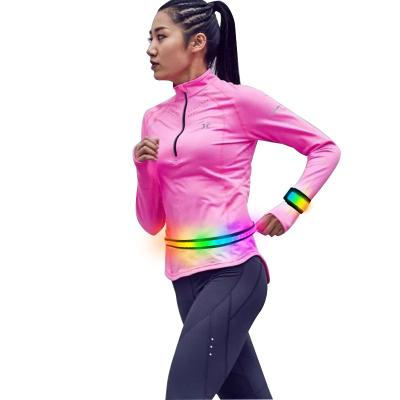 China Comfortable Fashion Led Safety Sport Set Waist Belt And Light Wristband for sale