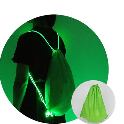 China Custom Logo Working Soft Light Led Light Drawstring Bags For Outdoor for sale