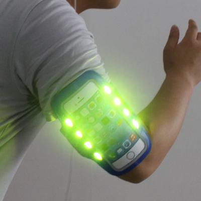 China For fun and entertainment China factory cheap pricecharm LED mobile phone arm flash bag for running for sale