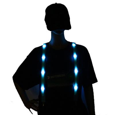 China 2019 NEW Safety LED Lighting Decorative Reflective Led Suspender for sale