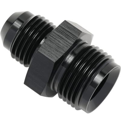 China Aluminum Black 6AN Male to 11/16-18 Inverted Flare Power Steering Adapter Fitting As photo for sale