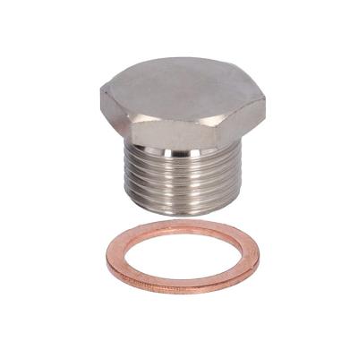 China Aluminum CNC Lathed Threaded Parts O2 Oxygen Sensor Bung Stub Boss Plug M18 X 1.5 for sale